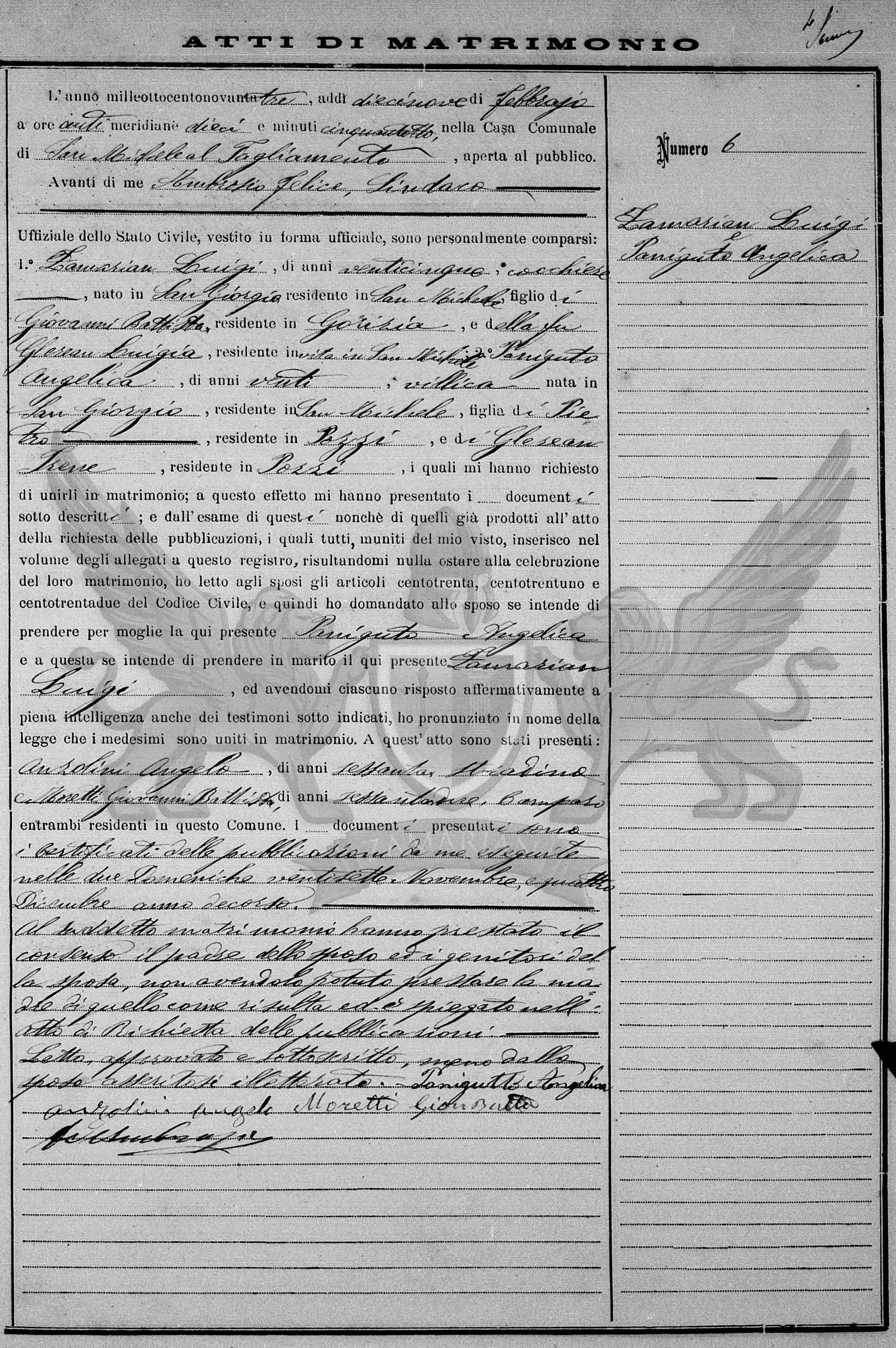 Matrimonio de Luigi e Angelica Matrimonio de Luigi e Angelica